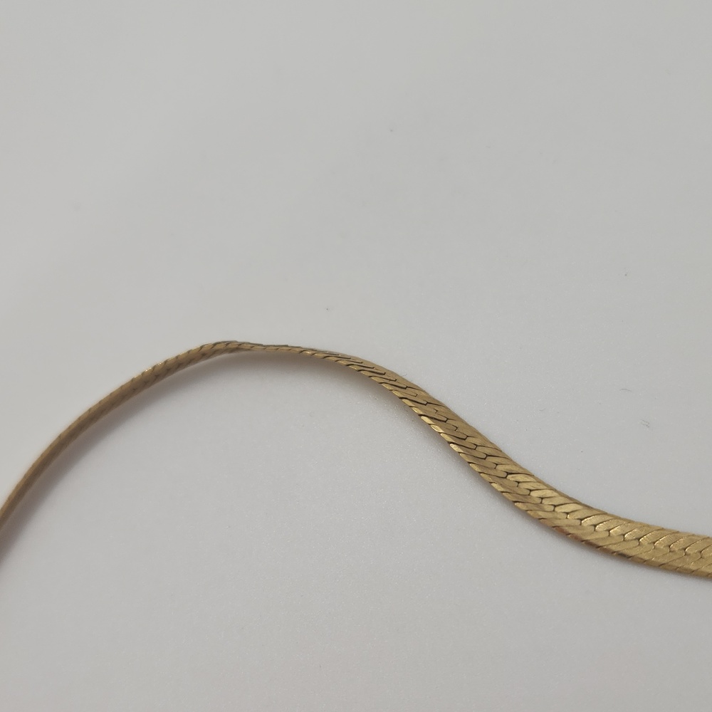 Vintage 14k Herringbone bracelet - Picture 6 of 8